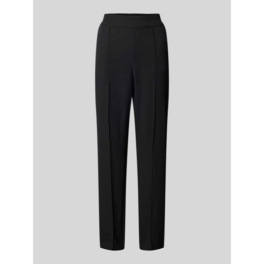 Spodnie materiałowe o kroju regular fit z przyszytym kantem ze sklepu Peek&Cloppenburg  w kategorii Spodnie damskie - zdjęcie 172418178