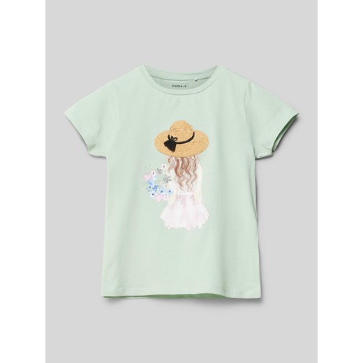 T-shirt z wyhaftowanym motywem model ‘HATTIE’ ze sklepu Peek&Cloppenburg  w kategorii Bluzki dziewczęce - zdjęcie 172418277