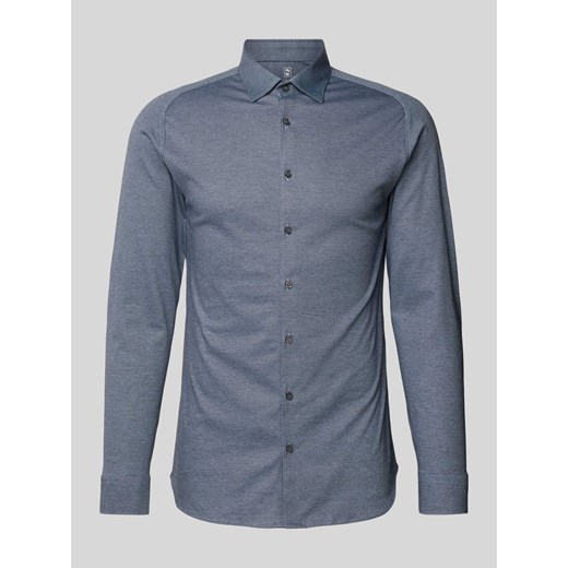 Koszula biznesowa o kroju slim fit z kołnierzykiem typu kent ze sklepu Peek&Cloppenburg  w kategorii Koszule męskie - zdjęcie 172418346
