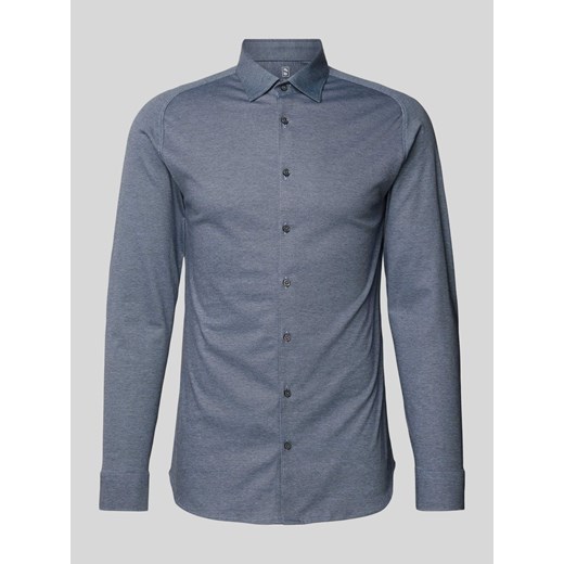 Koszula biznesowa o kroju slim fit z bawełny ze sklepu Peek&Cloppenburg  w kategorii Koszule męskie - zdjęcie 172418346