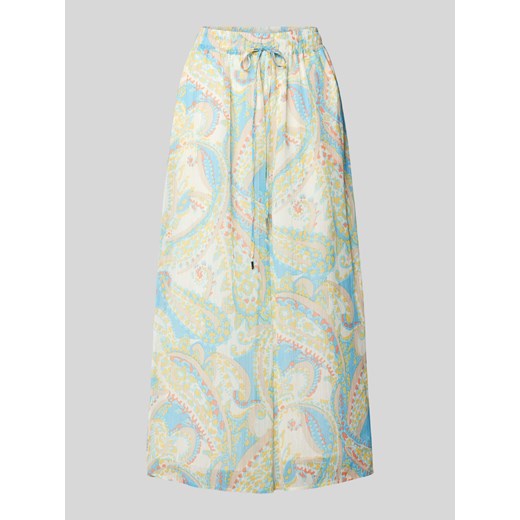 Spodnie materiałowe z szerokimi nogawkami i wzorem paisley ze sklepu Peek&Cloppenburg  w kategorii Spodnie damskie - zdjęcie 172418396