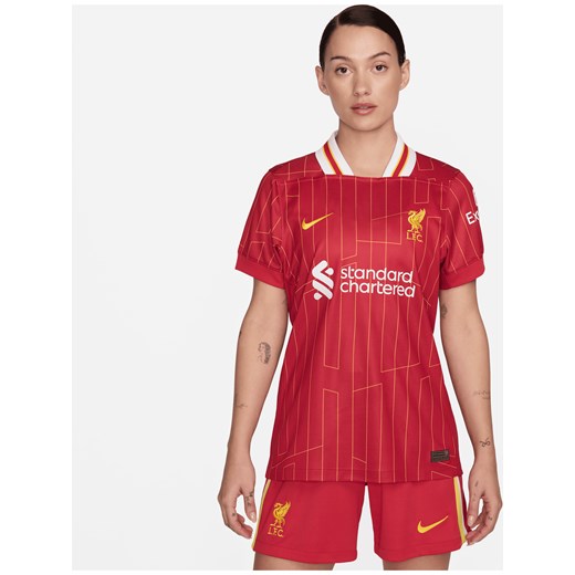 Damska koszulka piłkarska Nike Dri-FIT Liverpool F.C. Stadium 2024 (wersja domowa) – replika - Czerwony ze sklepu Nike poland w kategorii Bluzki damskie - zdjęcie 172418586