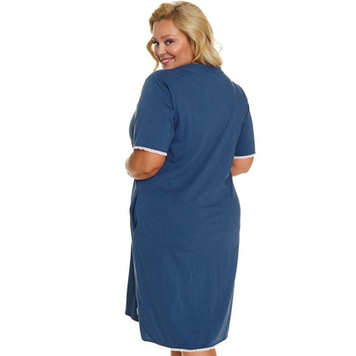 Doctor Nap niebieska koszula nocna plus size TB.5366, Kolor niebieski, Rozmiar L, Doctor Nap ze sklepu Primodo w kategorii Koszule nocne - zdjęcie 172418949