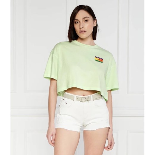 Bluzka damska zielona Tommy Jeans na lato