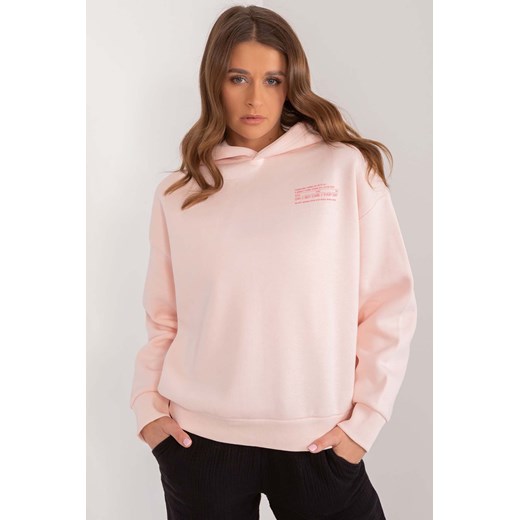 Luźna bluza z kapturem Sublevel jasno różowa ze sklepu 5.10.15 w kategorii Bluzy damskie - zdjęcie 172420209