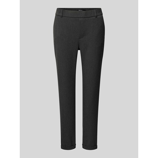 Spodnie materiałowe o luźnym kroju z zaznaczonym rozporkiem model ‘MAYA’ ze sklepu Peek&Cloppenburg  w kategorii Spodnie damskie - zdjęcie 172420647