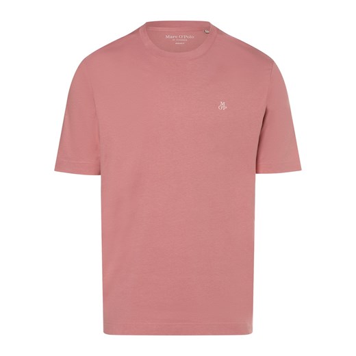 T-shirt męski Marc O'Polo na wiosnę różowy z krótkimi rękawami 
