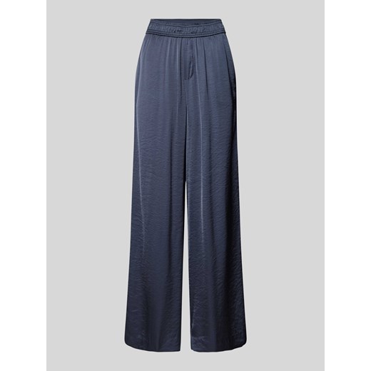 Spodnie materiałowe z szeroką nogawką i efektem marszczenia model ‘Asaka’ ze sklepu Peek&Cloppenburg  w kategorii Spodnie damskie - zdjęcie 172422216