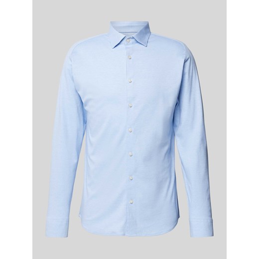 Koszula biznesowa o kroju slim fit z kołnierzykiem typu kent ze sklepu Peek&Cloppenburg  w kategorii Koszule męskie - zdjęcie 172422257