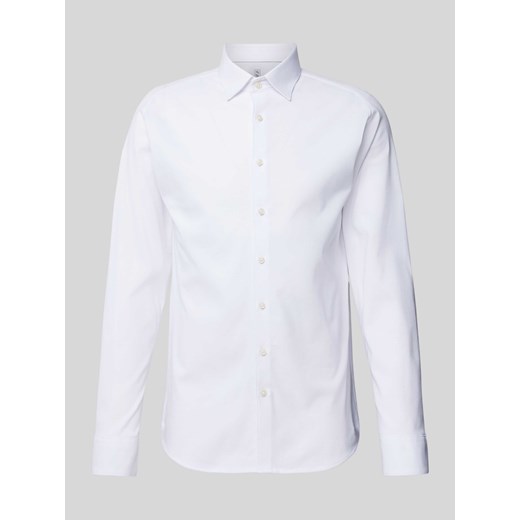 Koszula biznesowa o kroju slim fit z kołnierzykiem typu kent ze sklepu Peek&Cloppenburg  w kategorii Koszule męskie - zdjęcie 172422268