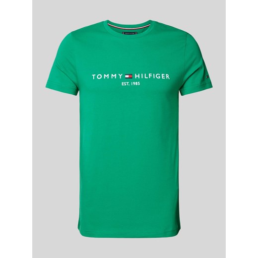 T-shirt z nadrukiem z logo Tommy Hilfiger M Peek&Cloppenburg 