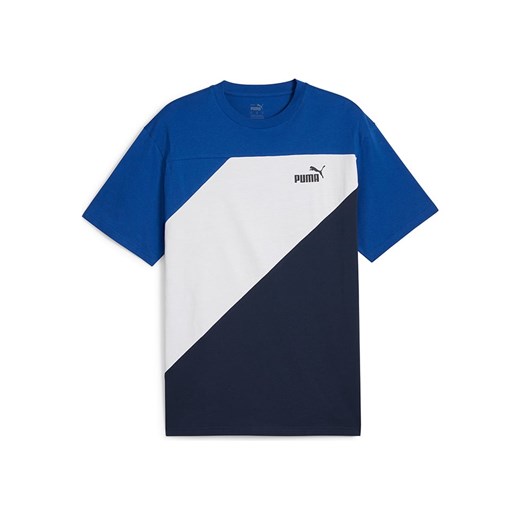 Puma Koszulka &quot;Power&quot; w kolorze biało-niebiesko-granatowym ze sklepu Limango Polska w kategorii T-shirty męskie - zdjęcie 172423947