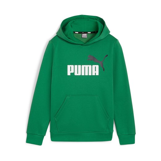 Puma Bluza &quot;ESS+&quot; w kolorze zielonym Puma 164 wyprzedaż Limango Polska
