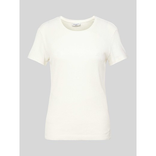 T-shirt z efektem prążkowania ze sklepu Peek&Cloppenburg  w kategorii Bluzki damskie - zdjęcie 172424865
