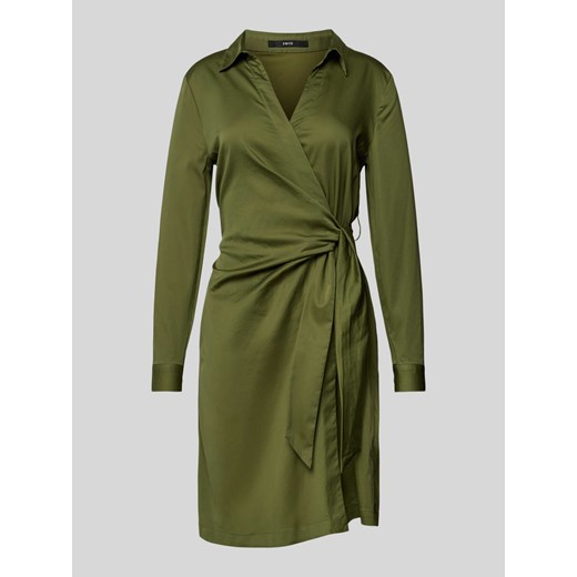 Sukienka kopertowa o długości do kolan z wykładanym kołnierzem ze sklepu Peek&Cloppenburg  w kategorii Sukienki - zdjęcie 172424885