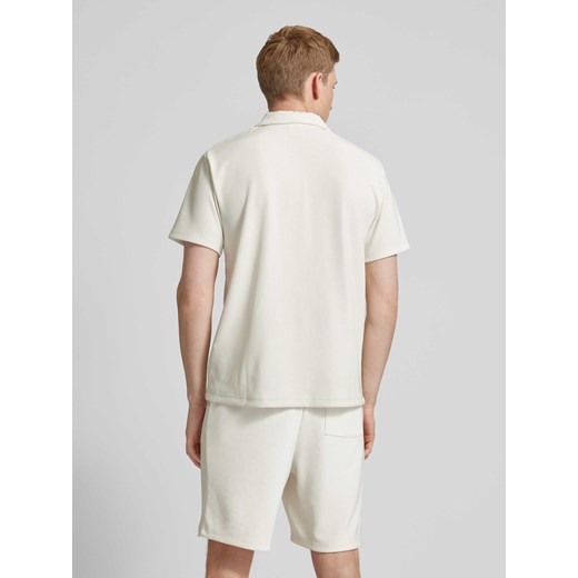 Koszulka polo o kroju relaxed fit z efektem prążkowania Selected Homme L Peek&Cloppenburg 