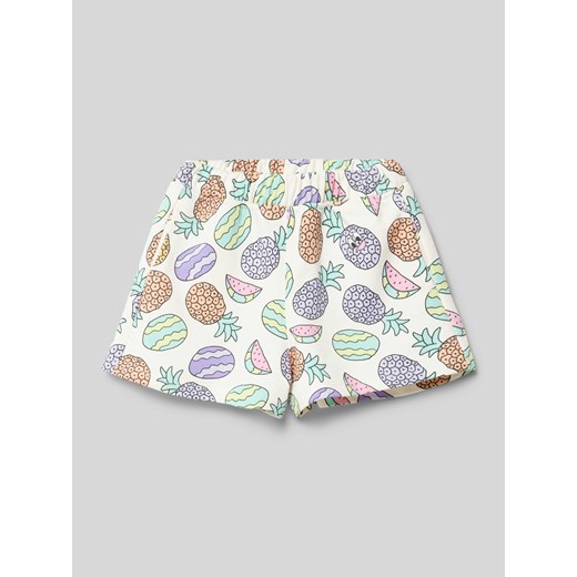Szorty z dzianiny dresowej z elastycznym pasem ze sklepu Peek&Cloppenburg  w kategorii Spodenki dziewczęce - zdjęcie 172425177