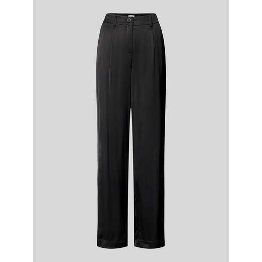 Spodnie materiałowe o kroju regular fit z nadrukiem na całej powierzchni ze sklepu Peek&Cloppenburg  w kategorii Spodnie damskie - zdjęcie 172425247