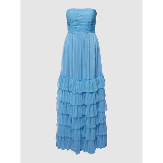 Sukienka wieczorowa z tiulu z falbanami ze sklepu Peek&Cloppenburg  w kategorii Sukienki - zdjęcie 172425299