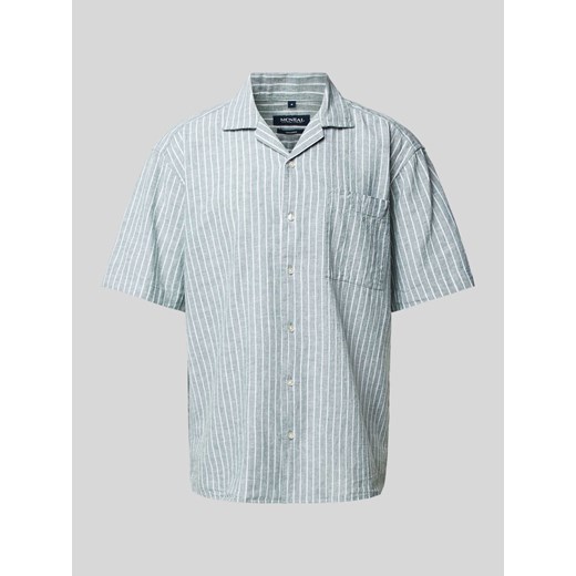 Koszula casualowa o kroju regular fit z wzorem w paski ze sklepu Peek&Cloppenburg  w kategorii Koszule męskie - zdjęcie 172425495