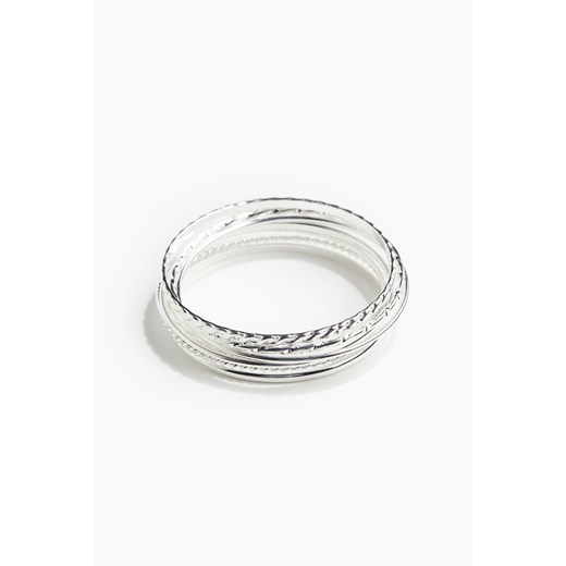 H & M - Sztywna bransoletka 8-pak - Srebrny ze sklepu H&M w kategorii Bransoletki - zdjęcie 172425808