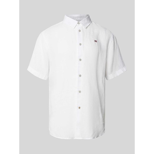 Koszula casualowa z lnu ze sklepu Peek&Cloppenburg  w kategorii Koszule męskie - zdjęcie 172426749