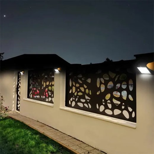 Czarny kinkiet solarny - N026-Motis 3.2W Lumes One Size Edinos.pl