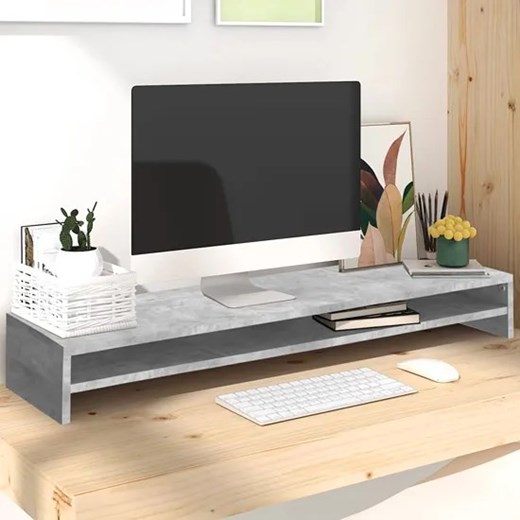 Podwójna półka na biurko beton - Agave Elior One Size promocja Edinos.pl
