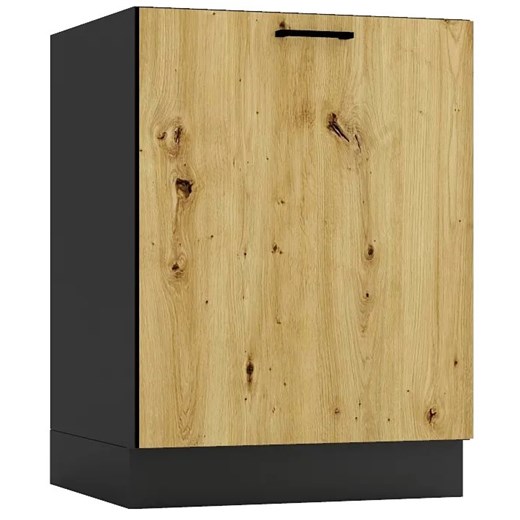 Szafka kuchenna dolna 60 cm grafit + dąb artisan G0-F09 ze sklepu Edinos.pl w kategorii Meble kuchenne - zdjęcie 172428178