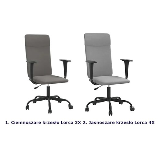 Krzesło biurowe z regulowaną wysokością - Lorca 4X Elior One Size Edinos.pl