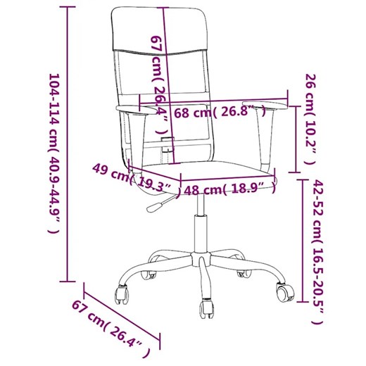 Krzesło biurowe z regulowaną wysokością - Lorca 4X Elior One Size Edinos.pl