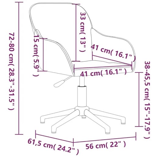 Obrotowe krzesło biurowe - Almada 6X Elior One Size Edinos.pl