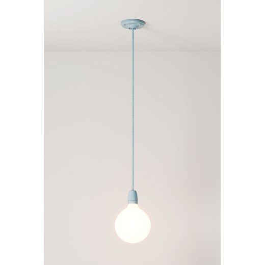 H & M - Lampa Wisząca Z Porcelany Z Żarówką - Niebieski ze sklepu H&M w kategorii Lampy wiszące - zdjęcie 172428717