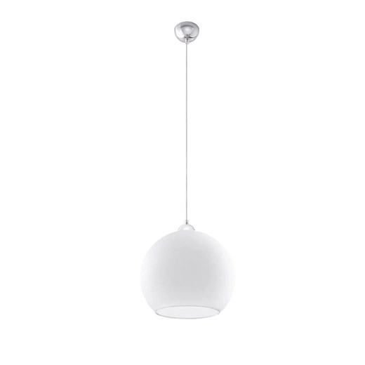 Okrągła szklana lampa wisząca LED E830-Bals - biały Lumes One Size Edinos.pl