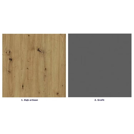 Front zmywarki z panelem odkrytym 60 cm dąb artisan - Beril 17X Elior One Size Edinos.pl