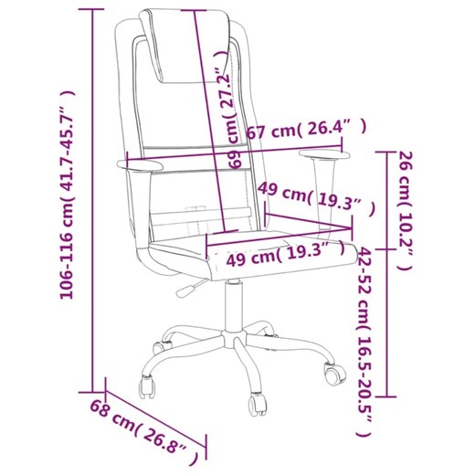 Krzesło biurowe z ekoskóry - Manresa 5X Elior One Size Edinos.pl