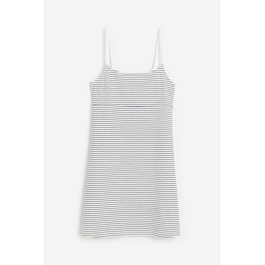 H & M - Trapezowa sukienka z dżerseju - Biały ze sklepu H&M w kategorii Sukienki - zdjęcie 172430639