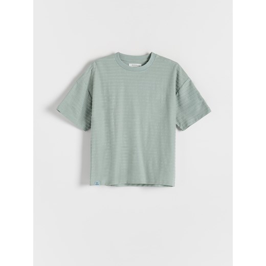Reserved - T-shirt z naszywką - jasnozielony ze sklepu Reserved w kategorii T-shirty chłopięce - zdjęcie 172432455