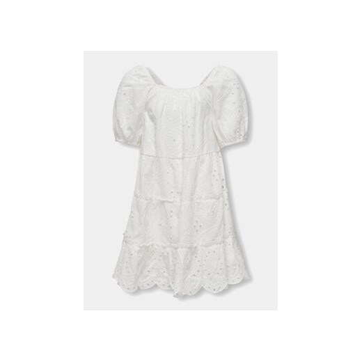 Kids ONLY Sukienka letnia Cleo 15320402 Biały Regular Fit ze sklepu MODIVO w kategorii Sukienki dziewczęce - zdjęcie 172434035