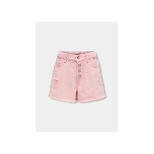 Kids ONLY Szorty jeansowe Petra 15321867 Różowy Regular Fit ze sklepu MODIVO w kategorii Spodenki dziewczęce - zdjęcie 172434075