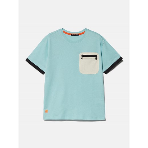 Sisley Koszulka w kolorze turkusowym ze sklepu Limango Polska w kategorii T-shirty chłopięce - zdjęcie 172436045