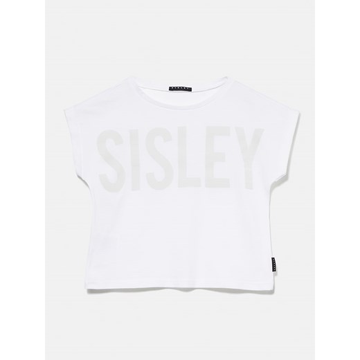Sisley Koszulka w kolorze białym ze sklepu Limango Polska w kategorii T-shirty chłopięce - zdjęcie 172436067