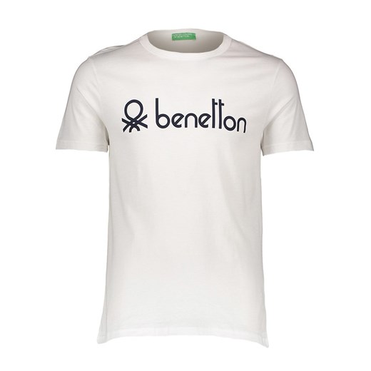 Benetton Koszulka w kolorze białym ze sklepu Limango Polska w kategorii T-shirty męskie - zdjęcie 172436359