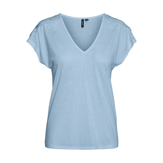 Vero Moda Koszulka &quot;Ilsa&quot; w kolorze błękitnym ze sklepu Limango Polska w kategorii Bluzki damskie - zdjęcie 172436536