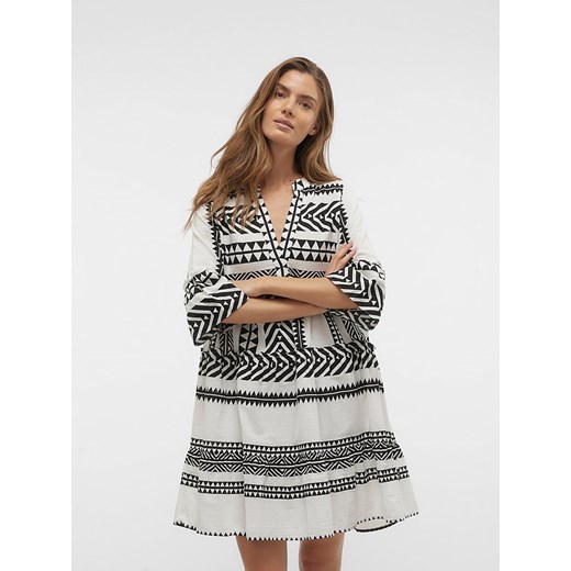 Vero Moda Sukienka w kolorze biało-czarnym ze sklepu Limango Polska w kategorii Sukienki - zdjęcie 172436599