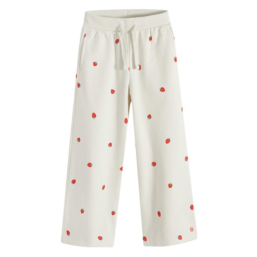 COOL CLUB Spodnie dresowe w kolorze kremowo-czerwonym ze sklepu Limango Polska w kategorii Spodnie dziewczęce - zdjęcie 172436767