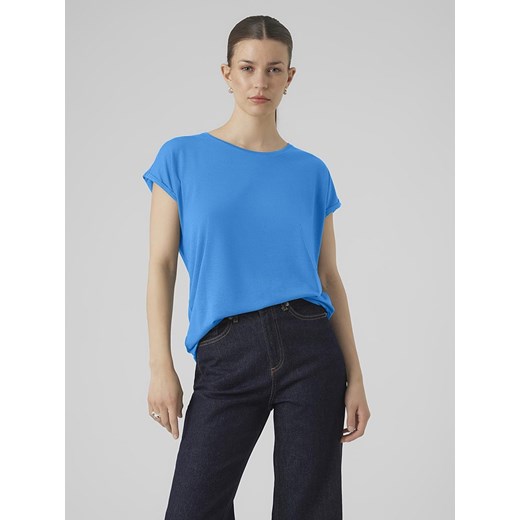 Vero Moda Koszulka w kolorze niebieskim ze sklepu Limango Polska w kategorii Bluzki damskie - zdjęcie 172437187