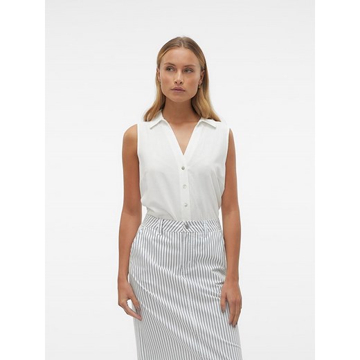 Vero Moda Bluzka w kolorze białym ze sklepu Limango Polska w kategorii Koszule damskie - zdjęcie 172437215