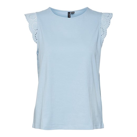 Vero Moda Koszulka w kolorze błękitnym ze sklepu Limango Polska w kategorii Bluzki damskie - zdjęcie 172437265