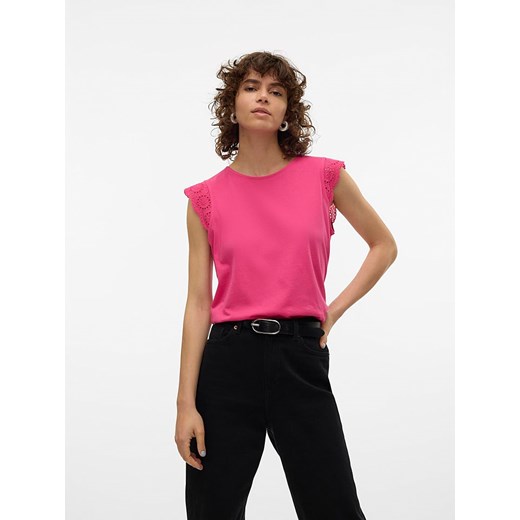 Vero Moda Koszulka w kolorze różowym ze sklepu Limango Polska w kategorii Bluzki damskie - zdjęcie 172437266